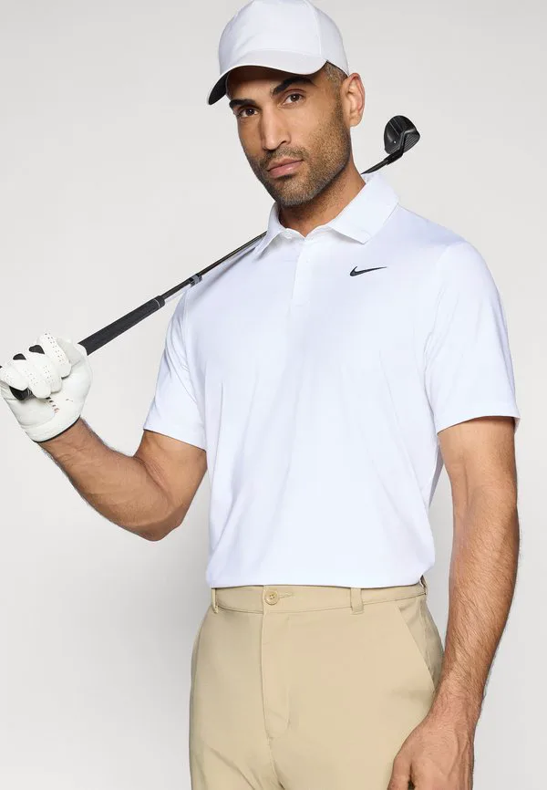 Однотонная рубашка поло Nike Golf, White/Black — фото 4