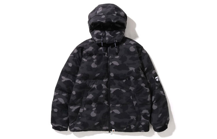 

BAPE Color Camo свободный крой пуховик A Bathing Ape, черный