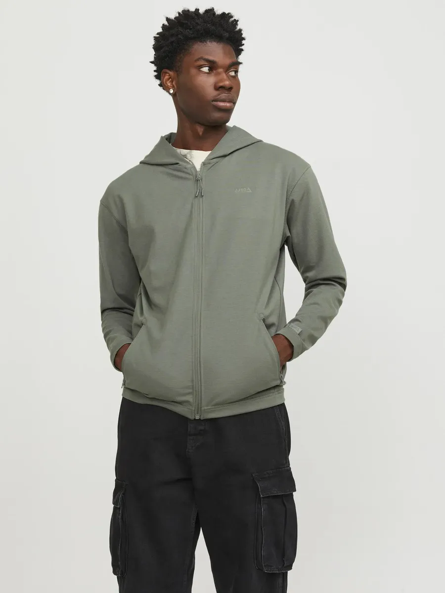 

Толстовка Jack & Jones с капюшоном "JCOCLOUD SWEAT ZIP HOOD NOOS", зеленый