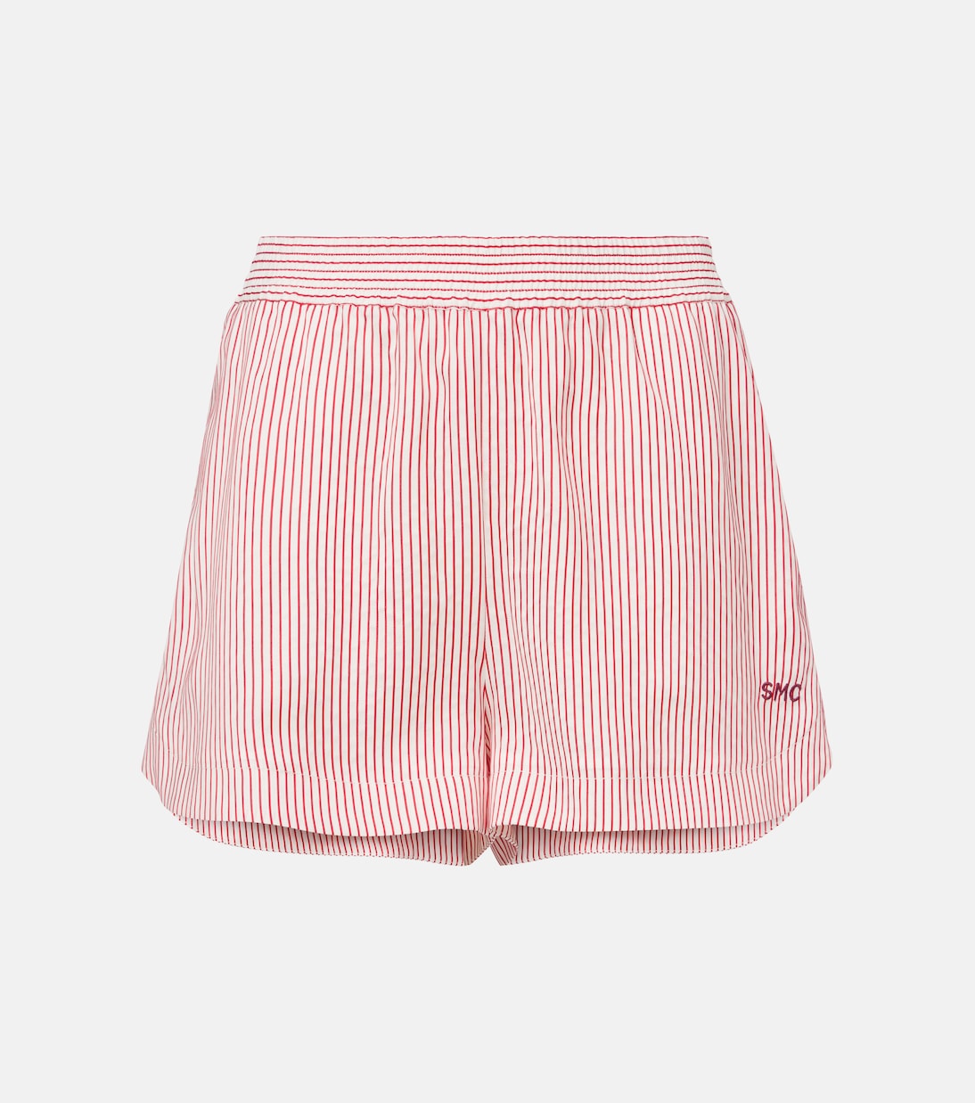 

Шелковые шорты в полоску Stella McCartney, White/Red