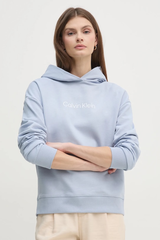 

Хлопковая толстовка Calvin Klein, синий