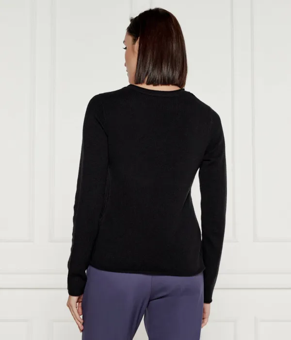 Шерстяной свитер Regular fit Tommy Hilfiger, черный — фото 3