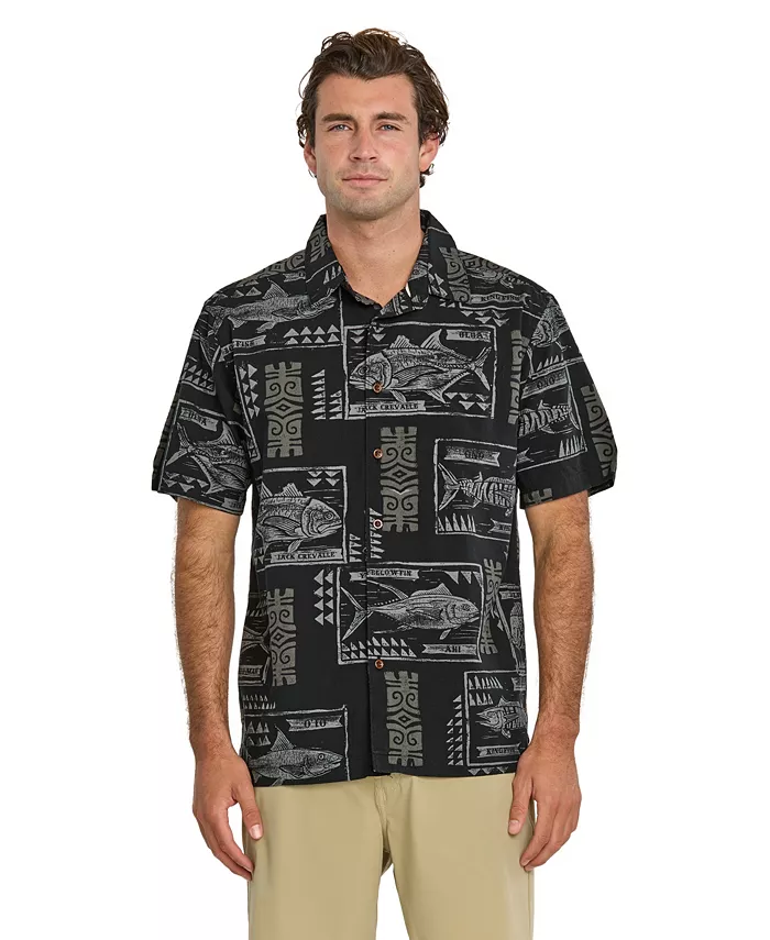 

Рубашка мужская Quiksilver Block Fish Woven Quiksilver Waterman, черный