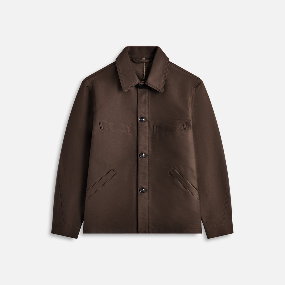 

Куртка Lemaire Twisted Sleeve Workwear Jacket, цвет Dark Brown
