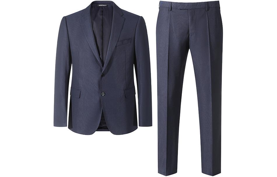 

EMPORIO ARMANI Мужской деловой костюм SS24 темно-синий
