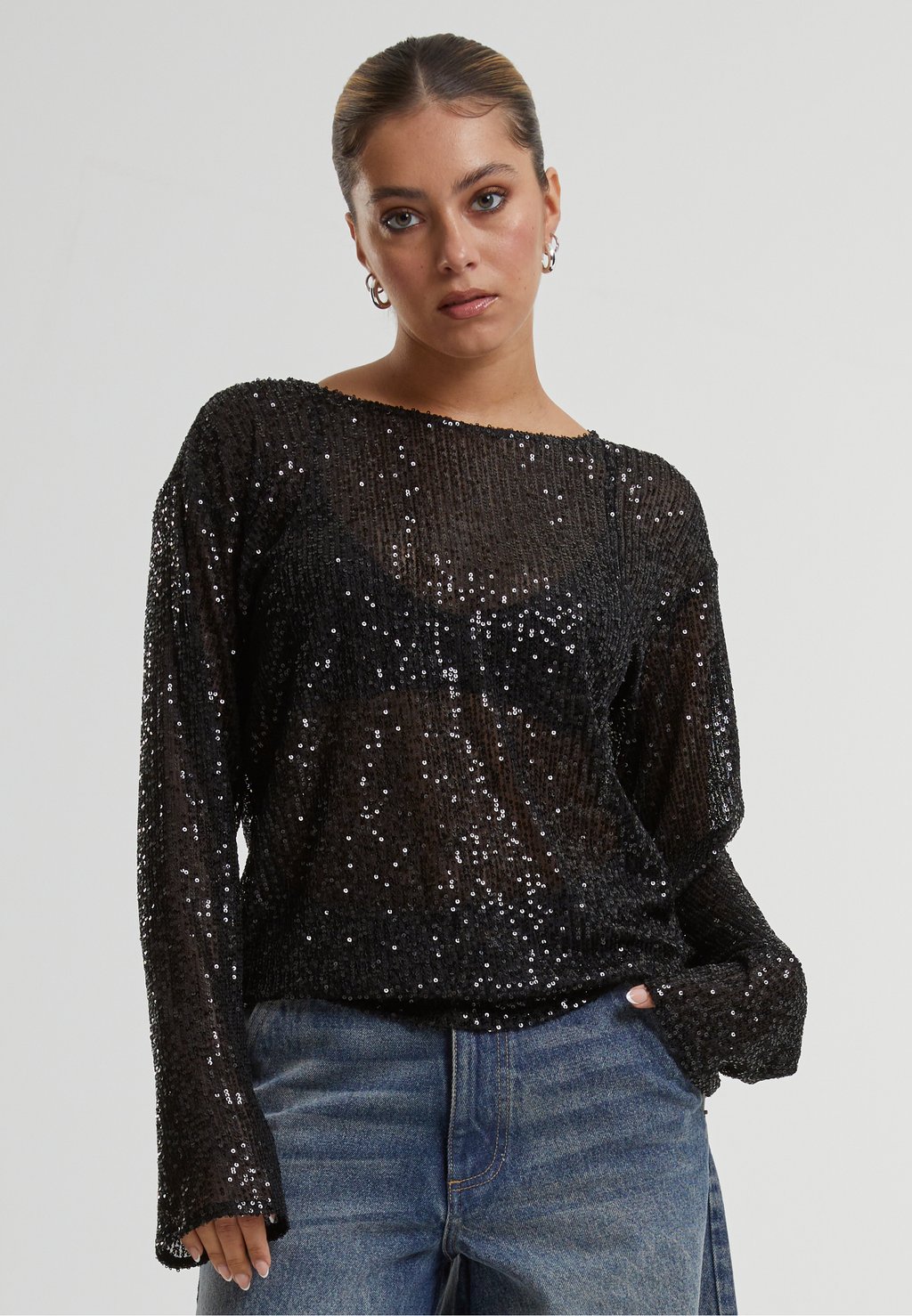 

Блуза SEQUINS Urban Classics, черный
