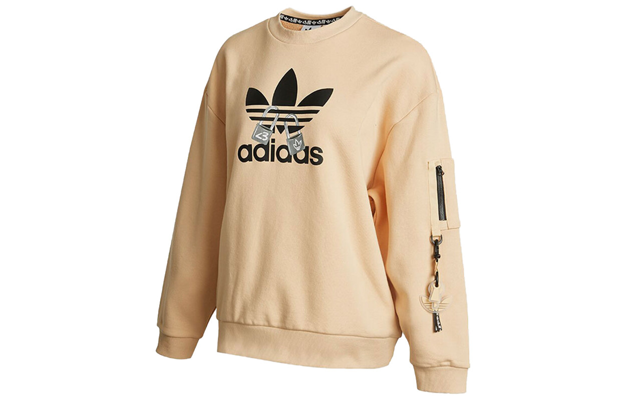 Свитшот женский янтарно-желтый Adidas Originals — фото 3