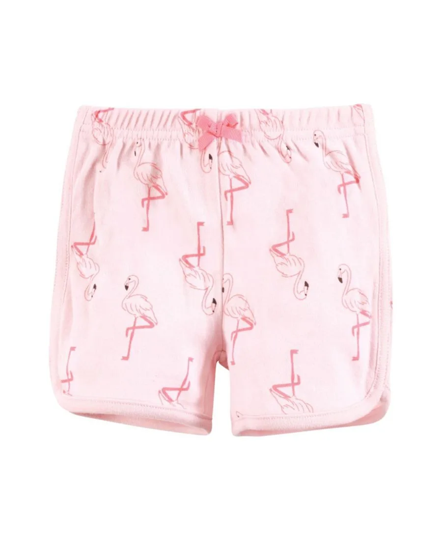 Комплект из 4 шорт и трусов Hudson Baby, Palm Flamingo — фото 3