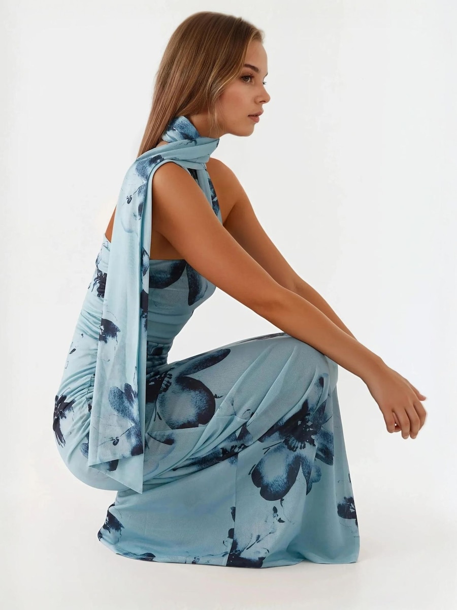 

Вечернее платье Hiccup, темно-синий/светло-голубой