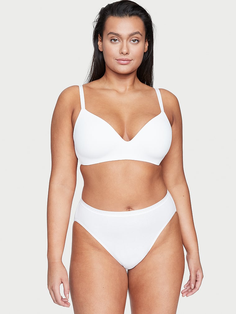 

Трусики-Слипы из эластичного хлопка с высоким вырезом Victoria'S Secret, smooth vs white
