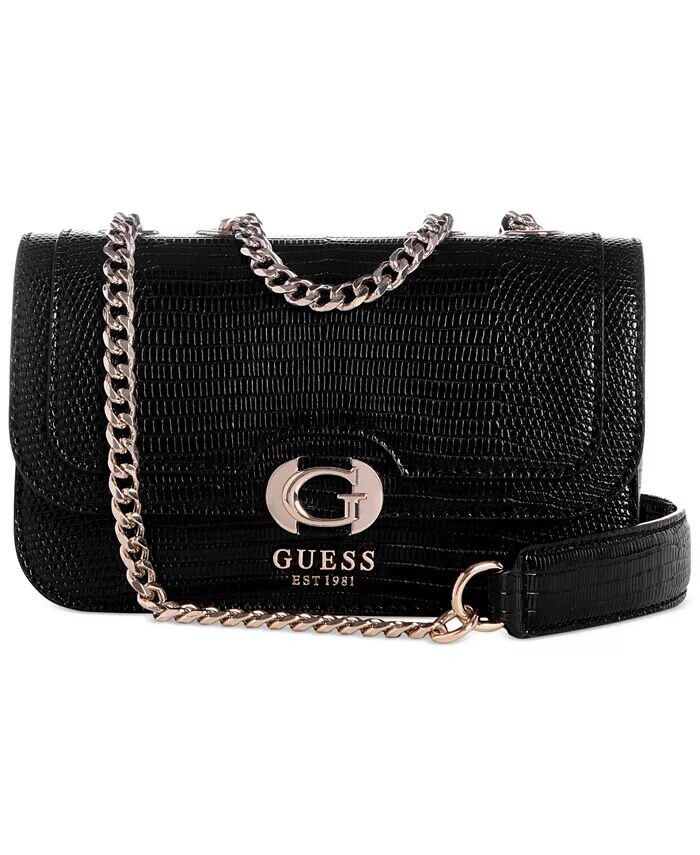 

Сумка-трансформер Orlina Mini с клапаном через плечо GUESS, черный