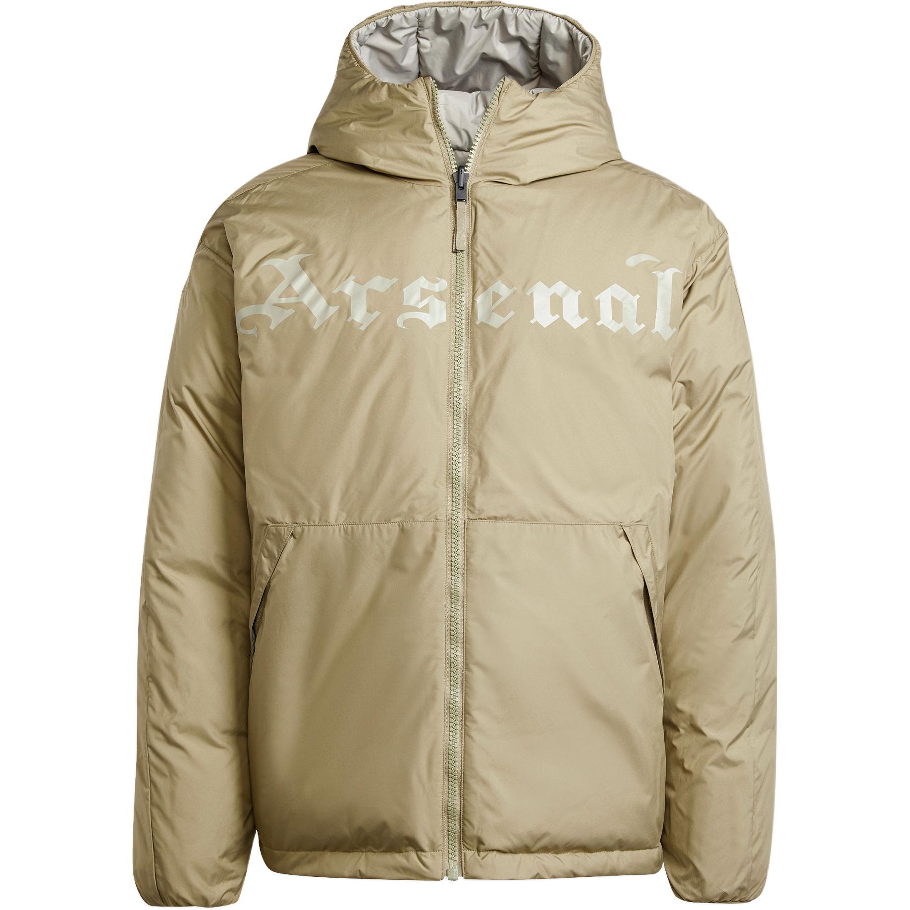 

Adidas Сезонная пуховая куртка Arsenal FW24, Green/Leather Gray