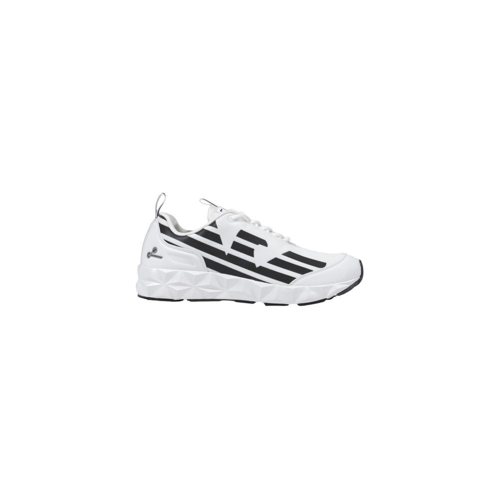 

Черно-белые кроссовки из полиэстера Armani Ea7 Emporio