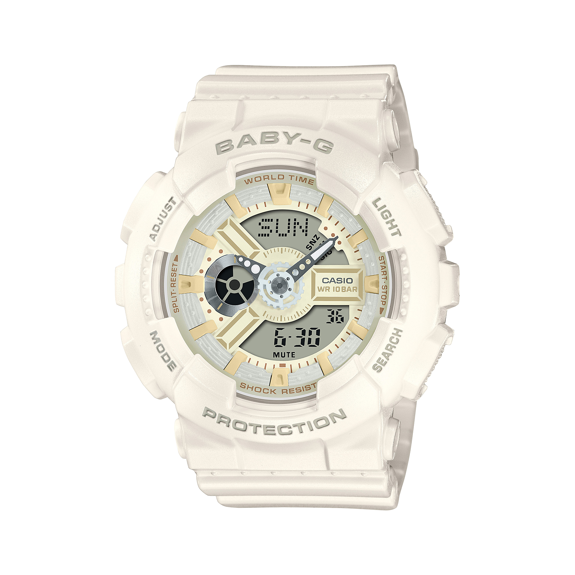 

CASIO Женские часы BABY-G 46,3 мм, белые