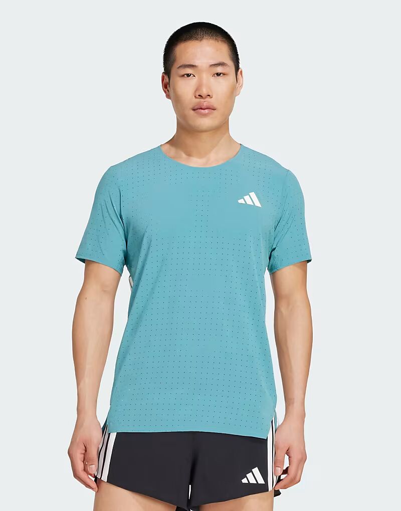 

Футболка performance Adizero running в цвете «пудровая сине-зелёная» Adidas Performance, Зеленый, Футболка performance Adizero running в цвете «пудровая сине-зелёная» Adidas Performance