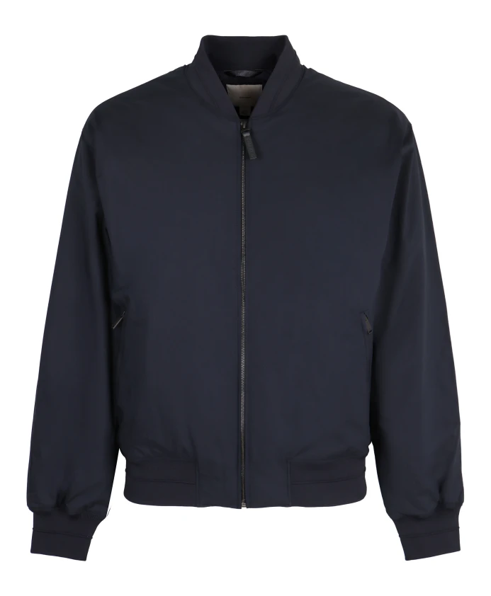 

Куртка-Бомбер из технической ткани с логотипом на спине Calvin Klein, синий