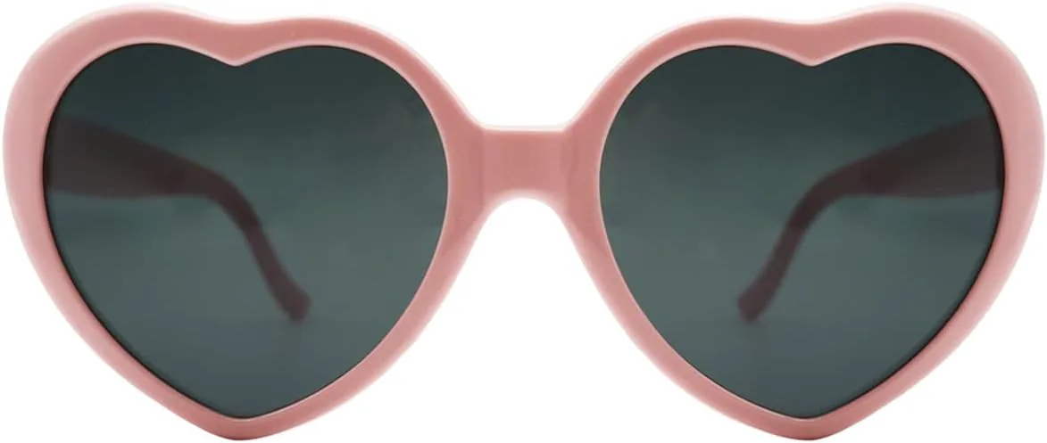 

Солнцезащитные очки в форме сердца для женщин, модные очки в форме сердца, милые ретро-солнцезащитные очки, вечеринка в стиле Тейлора Купидона MIDEJACY, Pink