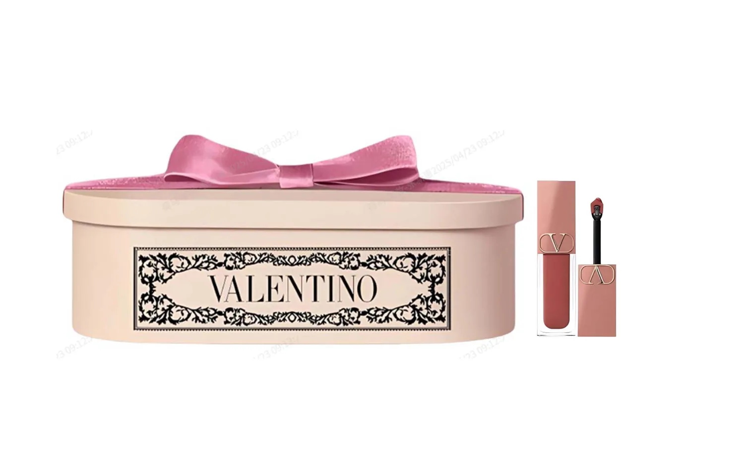 Valentino Матовый блеск для губ Naked Tube Matte Easy to Blend Adherent, 6.5 мл, лимитированная серия Box, #77A — фото 3