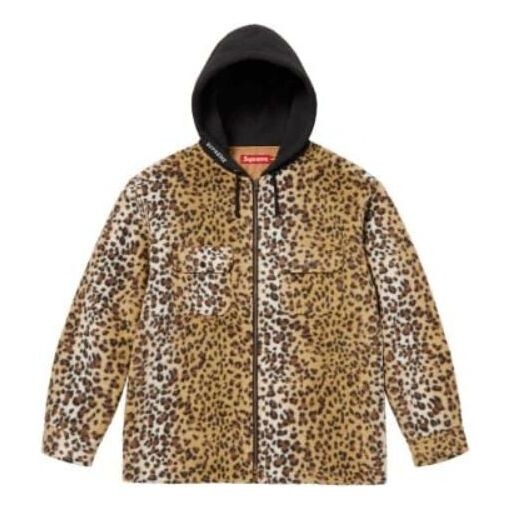 

Куртка fw23 fw23 week11 fleece zip up hoodie 'brown' Supreme, коричневый