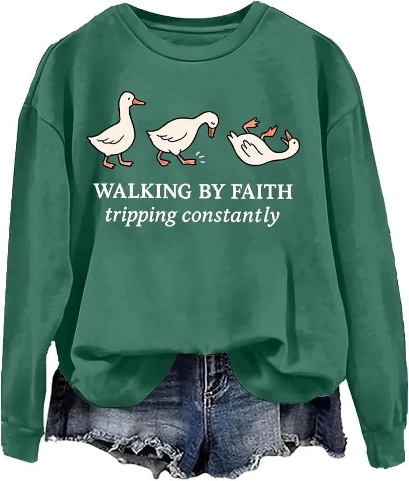 

Толстовка Walking By Faith Tripping Constantly woati