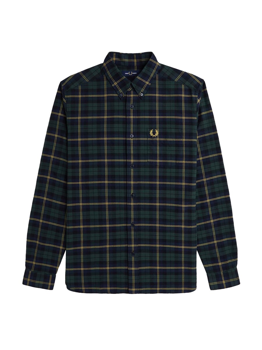 

Рубашка на пуговицах классического кроя Fred Perry, ночной синий