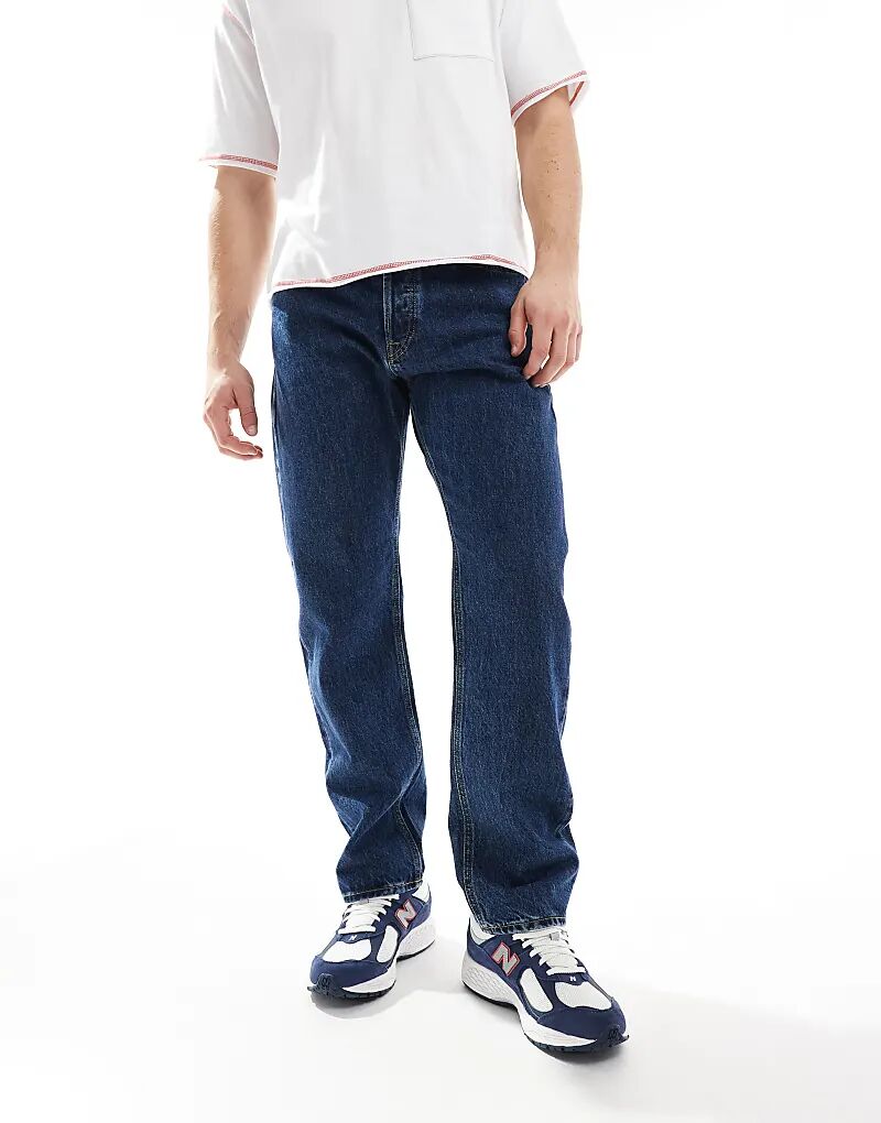 

Прямые джинсы Jack & Jones Chris темно-синего цвета