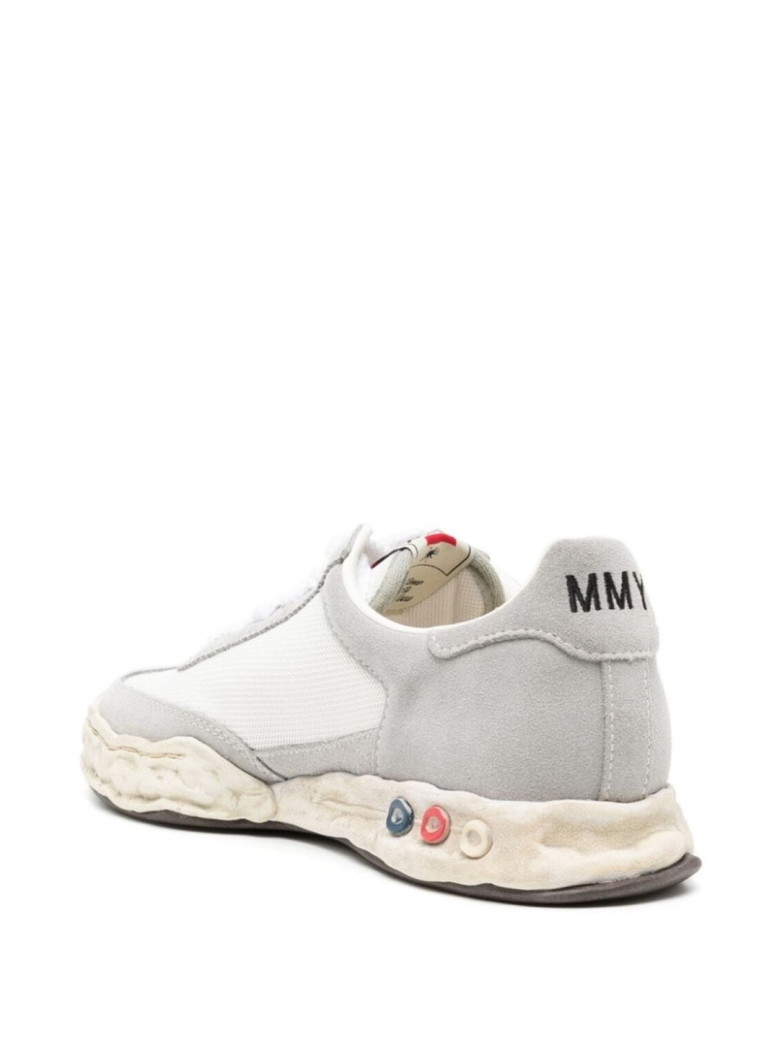 Кроссовки Maison Mihara Yasuhiro Herbie Distressed, серый/белый — фото 3