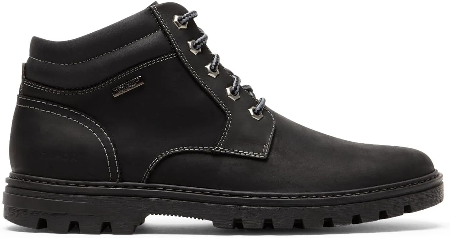 Мужские ботильоны Rockport Weather Or Not с гладким носком, Black Leather Suede — фото 2