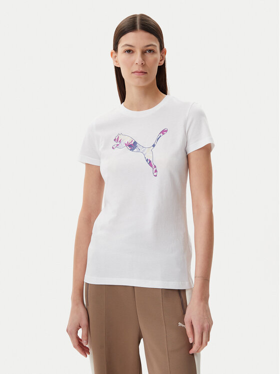 

Футболка обычного кроя Floral Cat 685081 Puma, белый