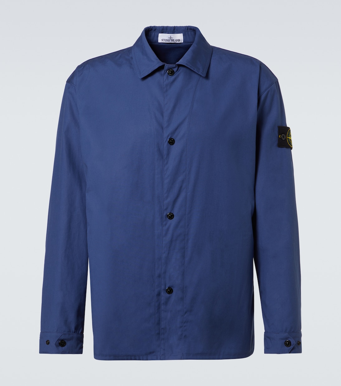 

Верхняя рубашка из хлопкового полотна Compass Stone Island, Blue Marine
