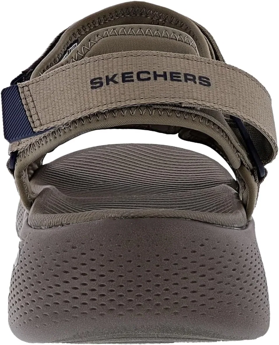 Сандалии массажные Skechers, Taupe/Navy — фото 4