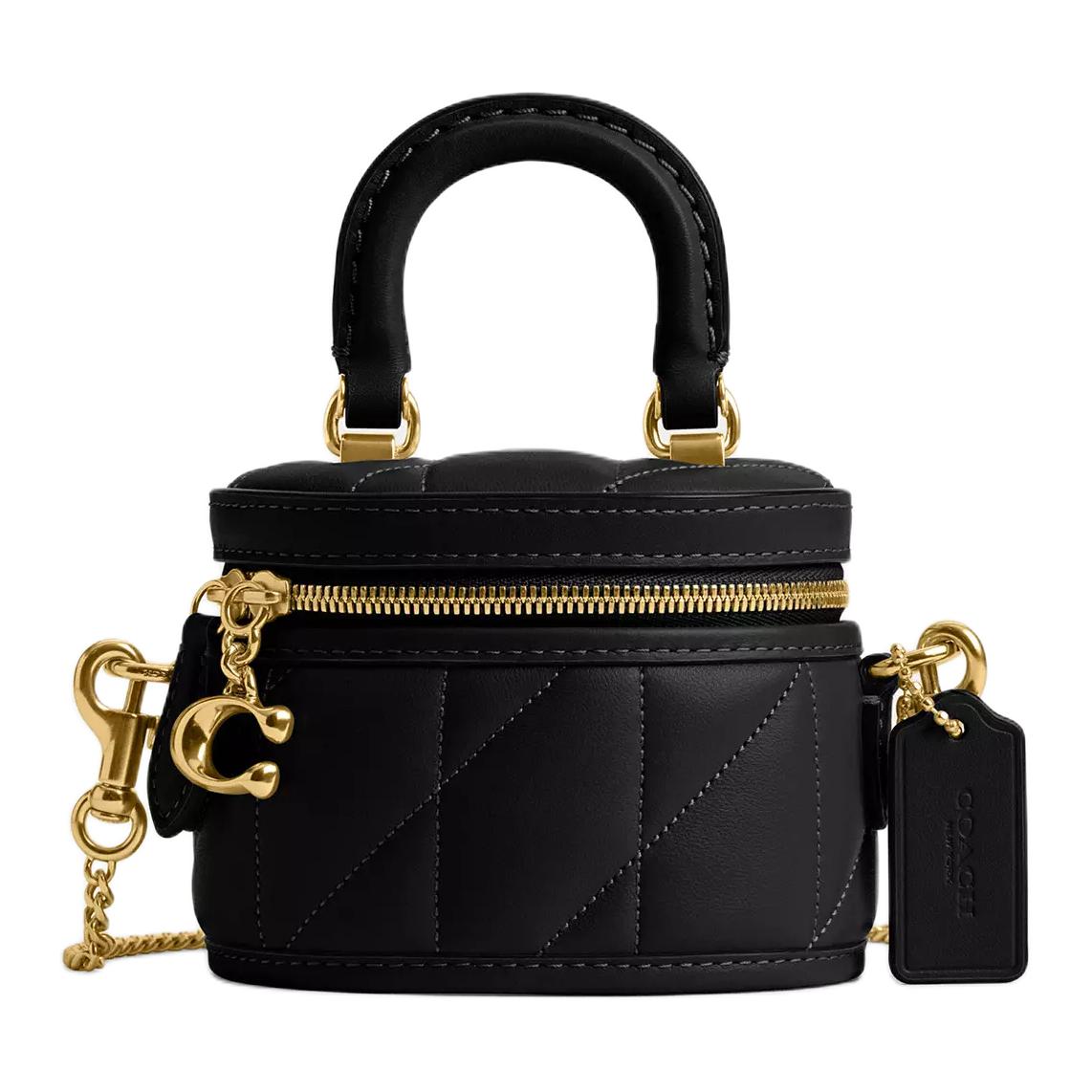 

Сумка через плечо Trail Nappa Leather, миниатюрная женская сумка черного цвета COACH