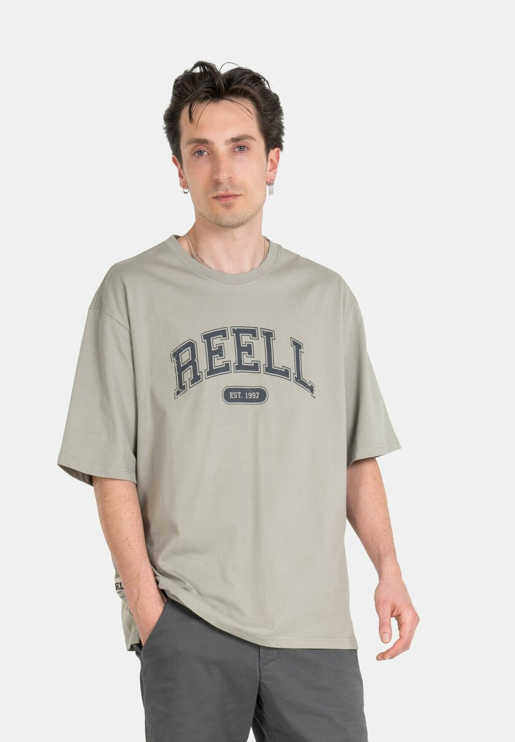 

Футболка с принтом TEAM Reell, цвет Green Fog