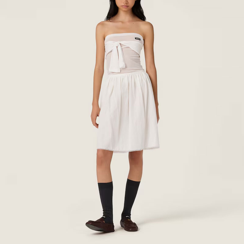 Обычная футболка женская MIU MIU, белый — фото 2