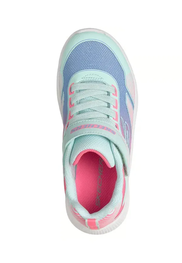 Кроссовки Skechers Microspec advance trainers, бирюзовый текстиль с разноцветной отделкой — фото 3
