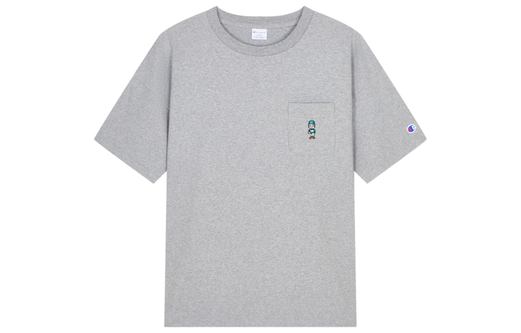 

Футболка с короткими рукавами унисекс Japan Version Champion, светло-серый