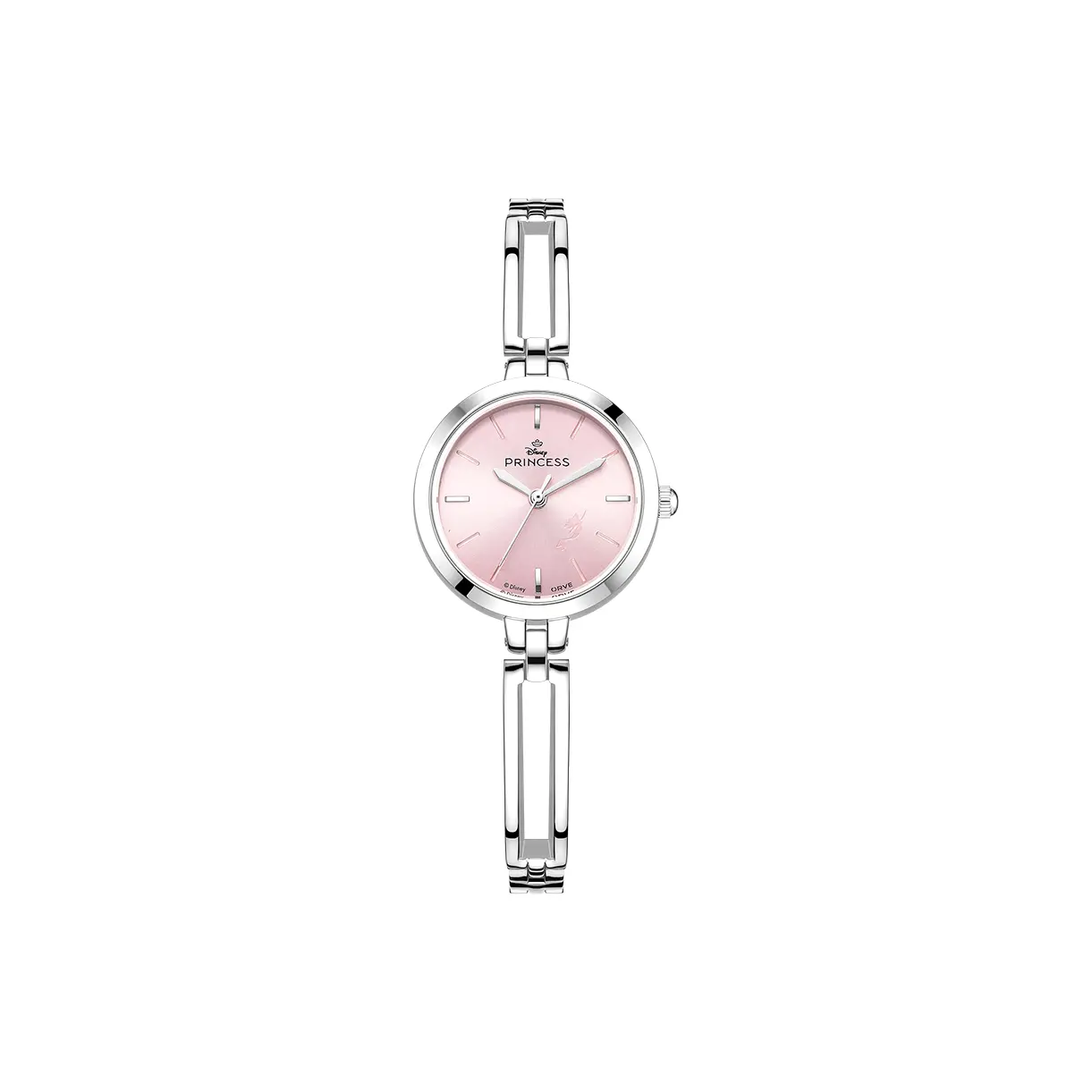 

Disney Часы Small Round Pendant Quartz Movement Alloy Strap Women's Watch Pink Watch Dial, Dream Pink