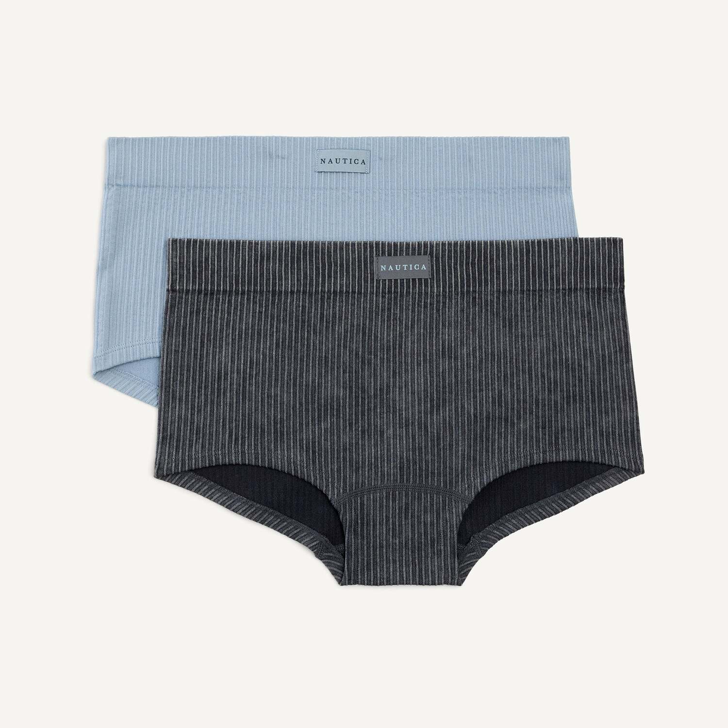 

Nautica Женские потертые бесшовные шорты, 2 шт, Mercury Heather