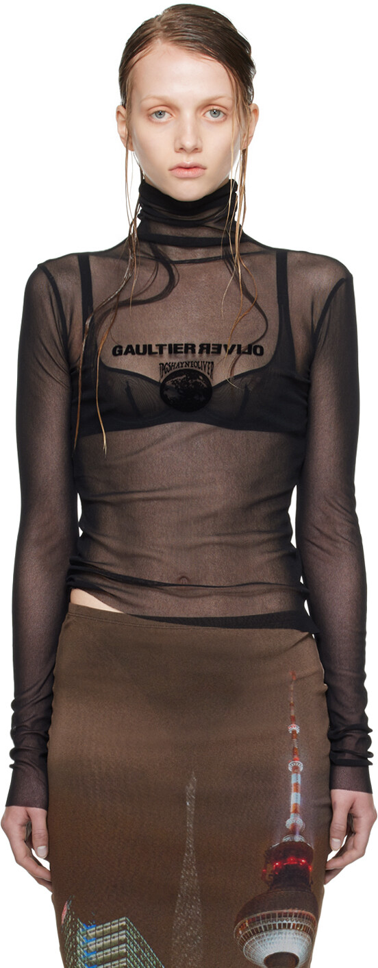 

Черная водолазка Shayne Oliver Edition Jean Paul Gaultier