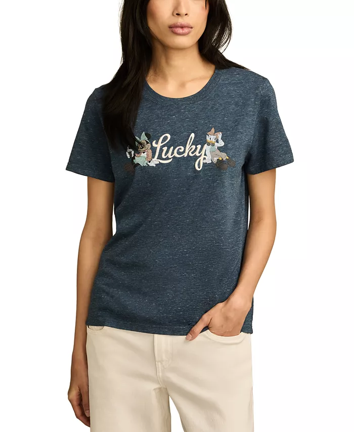 

Женская футболка Minnie & Daisy Lucky Brand, синий