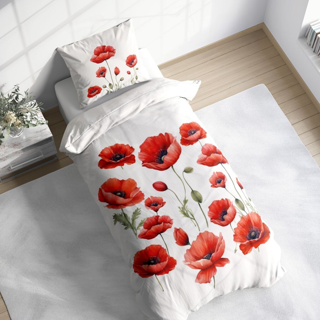 

Постельное белье Мак 135х200+80х80 см TRAUMHELDEN