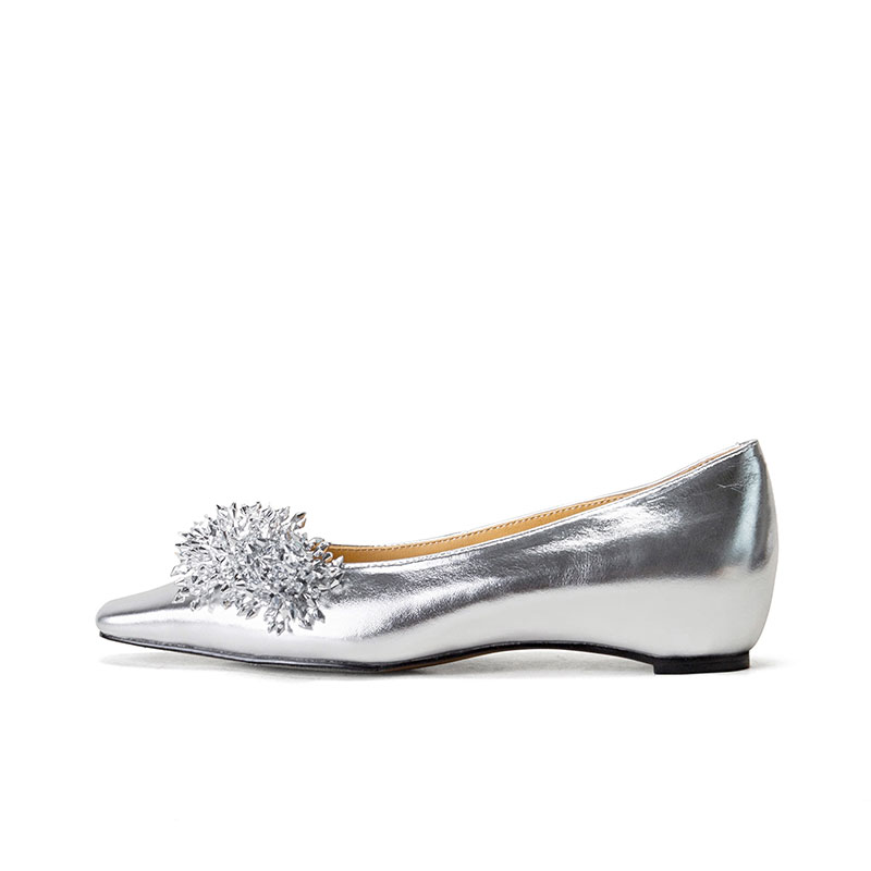 SHOEMAKER QUEEN Женские повседневные туфли Women's - стильные серебристые, цвет Stylish Silver