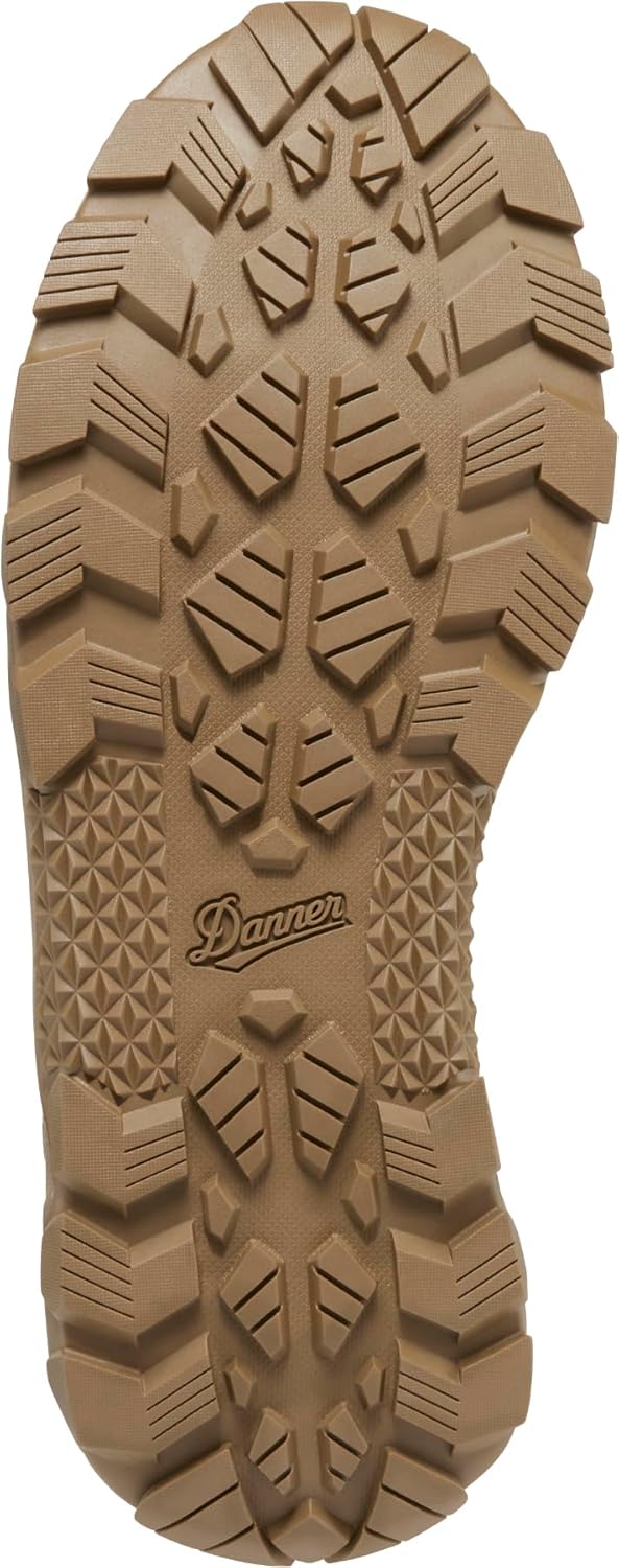 Мужские военные и тактические ботинки Danner Sonic 8 - водонепроницаемые, легкие, прочная кожа с боковой молнией для походов, Coyote — фото 4