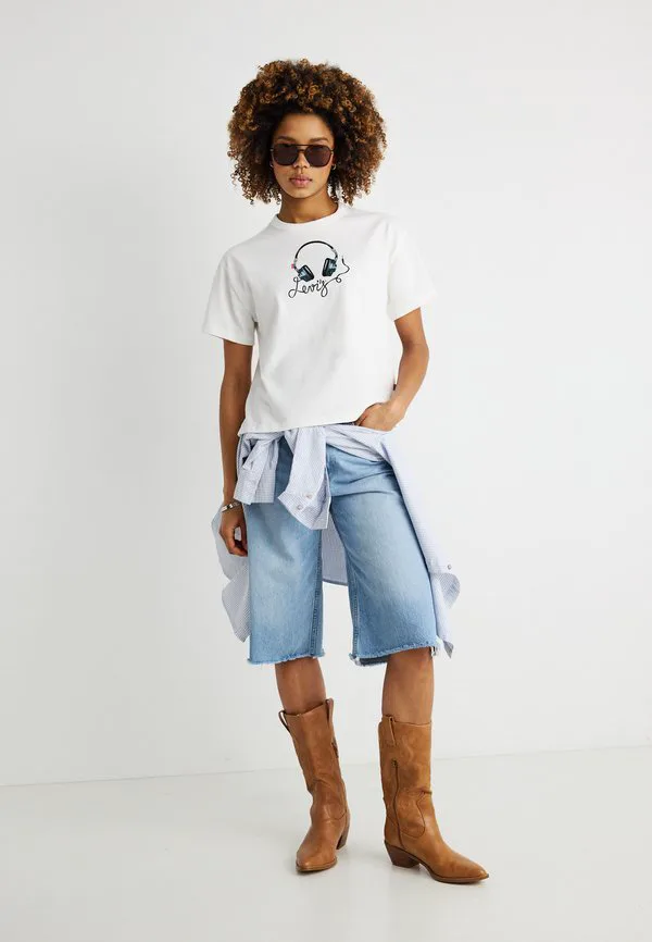 Винтажная футболка с принтом Levi'S, Bright White — фото 2