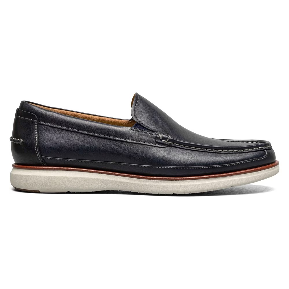 Мокасины Florsheim Tropics venetian с узким скошенным носком, navy — фото 2