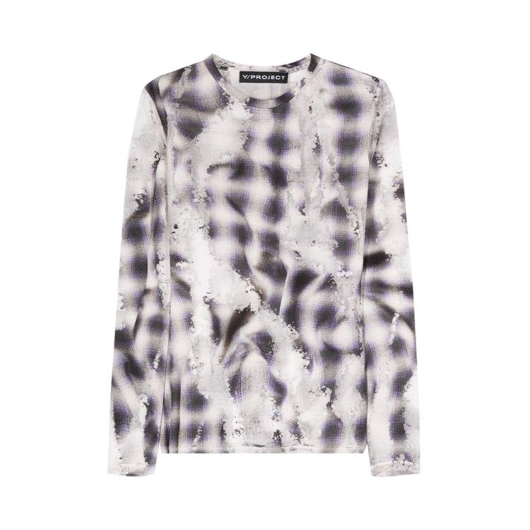 

Топ Y/Project Check Long-Sleeve Top, Blue