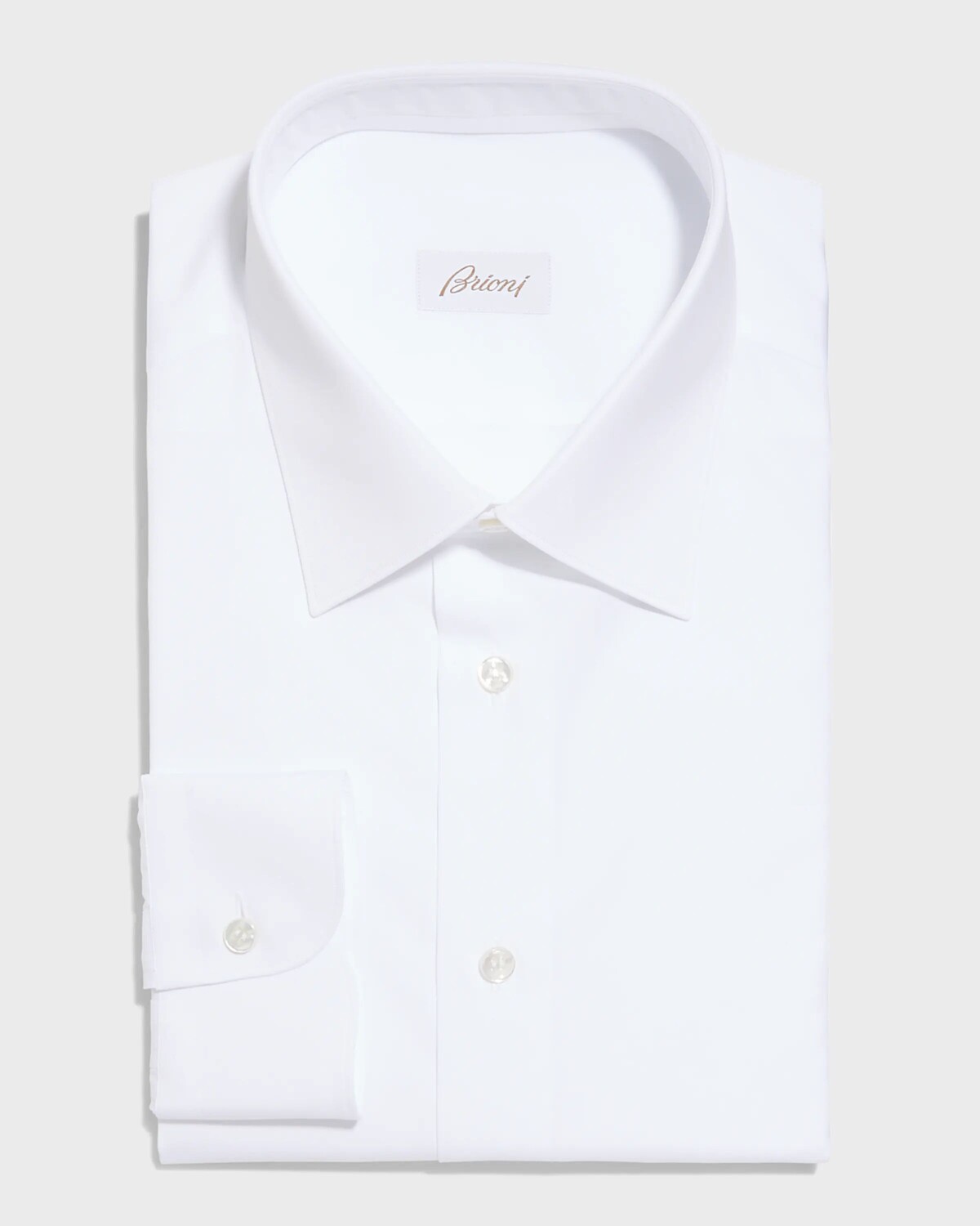 

Однотонная классическая рубашка Wardrobe Essential, белая Brioni, цвет White