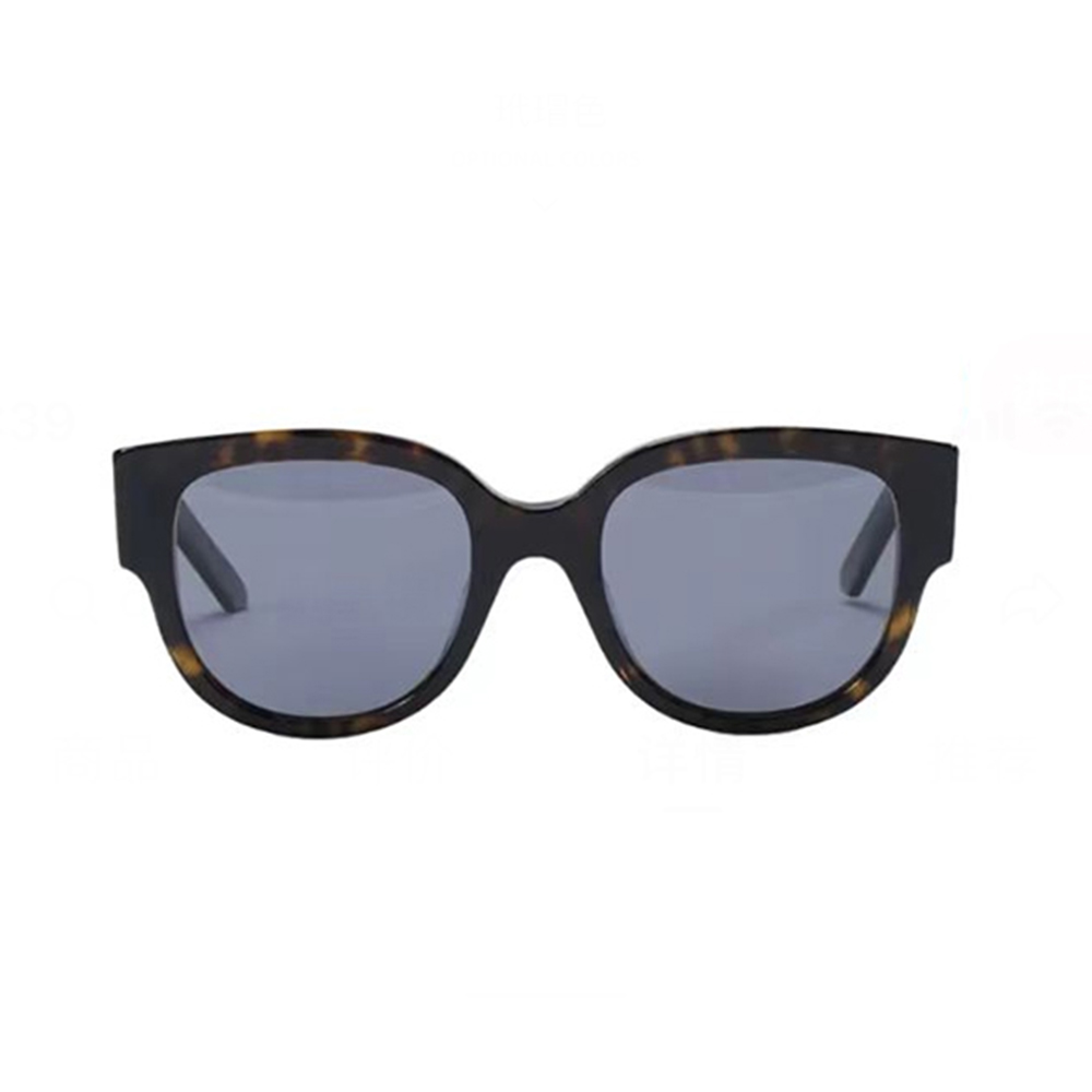 DIOR Солнцезащитные очки Butterfly унисекс в черепаховом цвете, Tortoiseshell — фото 3