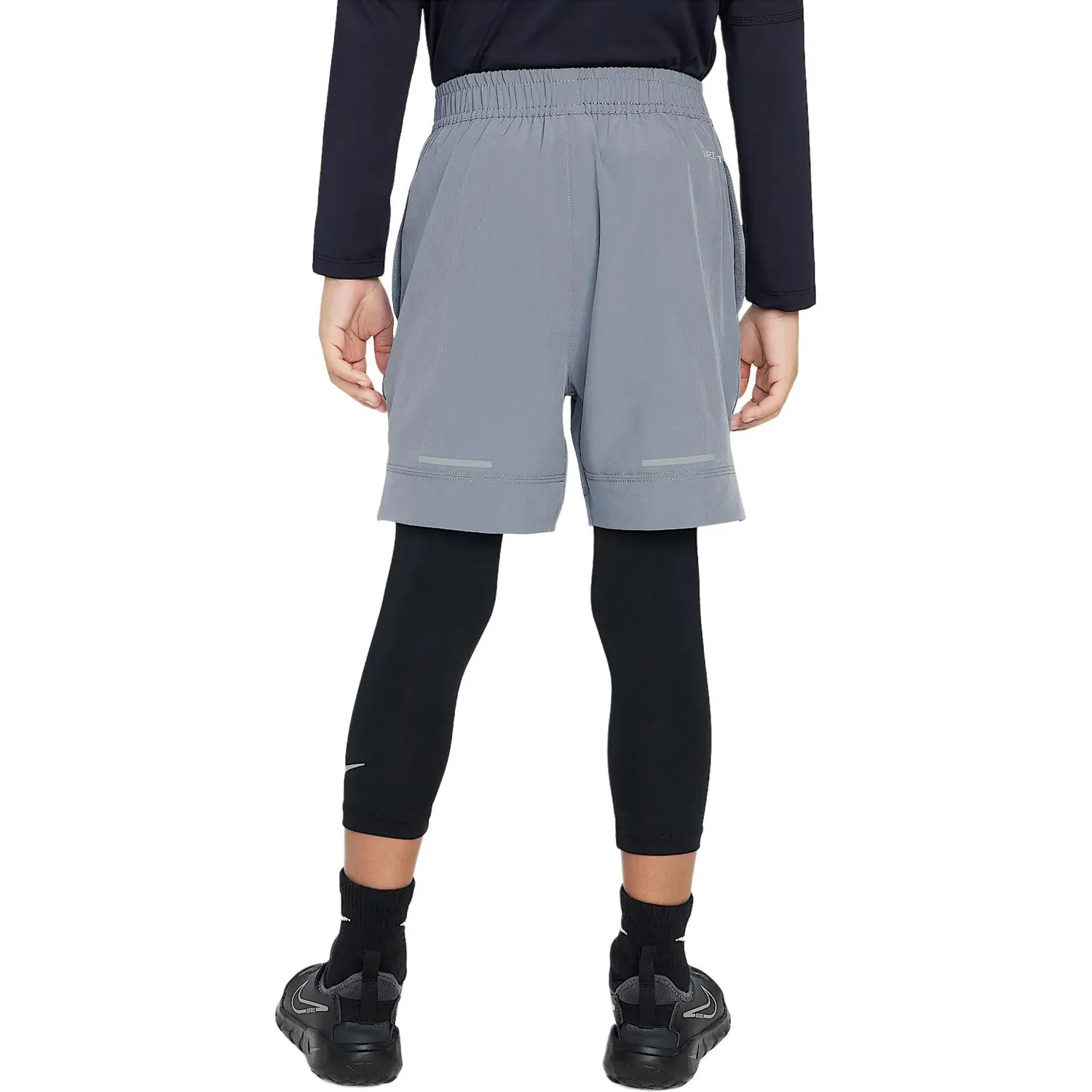 Nike Шорты dri fit для детей 3-7 лет, цвет smoke gray — фото 4