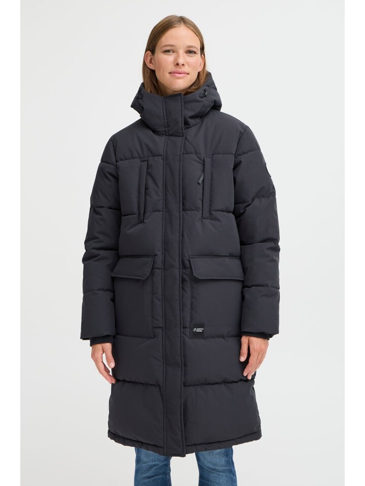 

Пуховик North Bend Steppmantel NBKaila W 243621MMM warme wattierte Jacke, черный